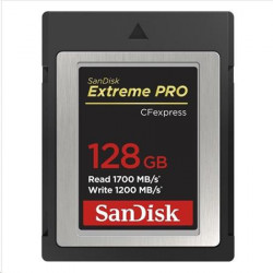 SanDisk Extreme Pro CFexpress Card 128GB, Type B, 1700MB s Read, 1200MB s Write