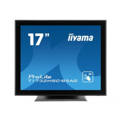 iiyama ProLite T1732MSC-B5AG - LED monitor - 17" - dotykový displej - 1280 x 1024 - TN - 250 cd m2 - 1000:1 - 5 ms - HDMI, VGA, DisplayPort - reproduktory - černá