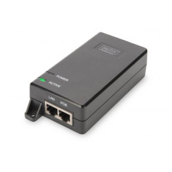 DIGITUS Gigabit Ethernet PoE + Injector, 802.3at Power Pins: 4 5 (+), 7 8 (-), 30W