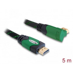 Delock Kabel High Speed HDMI with Ethernet – HDMI A samec  HDMI A samec pravoúhlý 4K 5 m