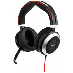 Jabra Evolve 80 Stereo Jack Drát Černá