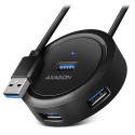 AXAGON hub USB-A HUE-P1A USB 3.2 Gen1 4x USB-A 0,3m
