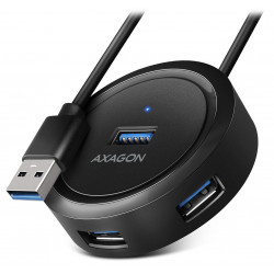 AXAGON hub USB-A HUE-P1A USB 3.2 Gen1 4x USB-A 0,3m
