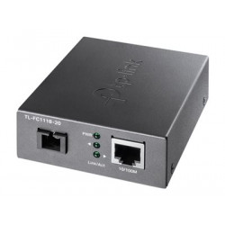 TP-Link TL-FC111B-20 - Konvertor médií s optickými vlákny - 100Mb LAN - 10Base-T, 100Base-TX, WDM - jednoduchý režim SC UPC RJ-45 - až 20 km - 1550 (RX) 1310 (TX) nm