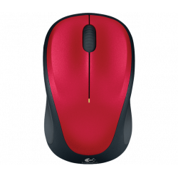 Logitech M235 Cestovní Optická 1 000 DPI Bezdrátová USB Černá-červená
