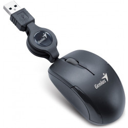 GENIUS Micro Traveler V2 myš, Drátová USB, Optická, 1200 dpi, Černá ( 31010125105 )
