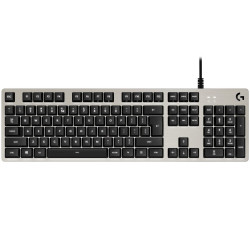 Logitech herní klávesnice G413 mechanická Romer-G USB US layout Stříbrná