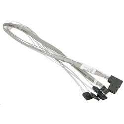 Supermicro MiniSAS to 4 SATA 55 55 55 55cm with Sideband Cable
