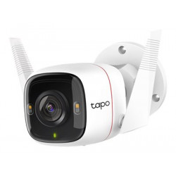 Tapo C320WS V1 - Síťová bezpečnostní kamera - venkovní - odolný proti prachu počasí - barevný (Den a noc) - 4 MP - 2560 x 1440 - 1440p - pevné ohnisko - audio - bezdrátový - Wi-Fi - GbE - H.264 - DC 9 V