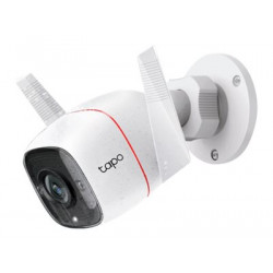 Tapo C310 - Síťová bezpečnostní kamera - venkovní - odolný proti prachu počasí - barevný (Den a noc) - 3 Mpix - 2304 x 1296 - 2304p - pevné ohnisko - audio - bezdrátový - Wi-Fi - GbE - H.264 - DC 9 V