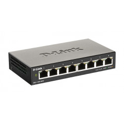 D-Link DGS-1100-08V2 E 8-Port Gigabit Smart Managed Switch- 8-Port 100BaseTX Auto-Negotiating 10 100 1000Mbps Switch