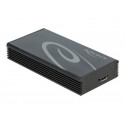 Delock - Kryt úložiště - M.2 NVMe Card PCIe (NVMe) - 20 Gbit s - USB 3.2 (Gen 2x2) - černá