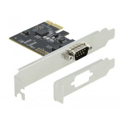Delock PCI Express Card to 1 x Serial RS-232 - Sériový adaptér - PCIe 2.0 nízký profil - RS-232 x 1 - černá