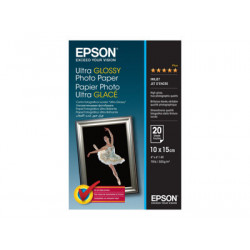 Epson Ultra Glossy Photo Paper - Lesklý - 100 x 150 mm 20 listy fotografický papír - pro EcoTank ET-1810, 2810, 2811, 2814, 2815, 2820, 2825, 2826, 2850, 2851, 2856, 4800, 4850