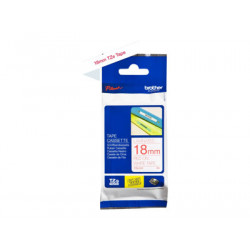 Brother TZe-242 - Standardní lepidlo - červená na bílé - Role (1,8 cm x 8 m) 1 kazeta y lamino páska - pro Brother PT-D600; P-Touch PT-1880, D450, D800, E550, E800, P900, P950; P-Touch EDGE PT-P750