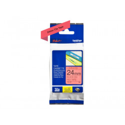 Brother TZe-451 - Standardní lepidlo - černá na červené - Role (2,4 cm x 8 m) 1 kazeta y lamino páska - pro Brother PT-D600; P-Touch PT-3600, D800, E550, E800, P750, P900, P950; P-Touch EDGE PT-P750