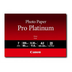 Canon Pro Platinum PT-101 - Vysoce lesklý - 300 micron - A2 (420 x 594 mm) - 300 g m2 - 20 listy fotografický papír