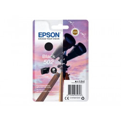 Epson 502 - 4.6 ml - černá - originální - blistr - inkoustová cartridge - pro Expression Home XP-5100, 5105, 5150, 5155; WorkForce WF-2860, 2865, 2880, 2885