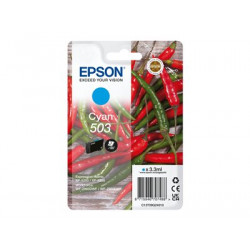 Epson 503 Singlepack - 3.3 ml - azurová - originální - blistr s RF akustickým alarmem - inkoustová cartridge - pro Expression Home XP-5200, XP-5205; WorkForce WF-2960DWF, WF-2965DWF