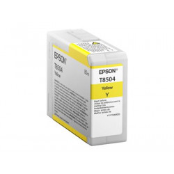 Epson T8504 - 80 ml - žlutá - originální - inkoustová cartridge - pro SureColor P800, P800 Designer Edition, SC-P800