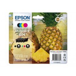 Epson 604 Multipack - 4-balení - černá, žlutá, azurová, purpurová - originální - blistr s RF akustickým alarmem - inkoustová cartridge - pro Expression Home XP-2200, 2205, 3200, 3205, 4200, 4205; WorkForce WF-2910, 2930, 2935, 2950
