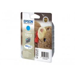 Epson T0612 - 8 ml - azurová - originální - blistr s RF akustickým alarmem - inkoustová cartridge - pro Stylus D68, D88, DX3800, DX3850, DX4200, DX4250, DX4800, DX4850