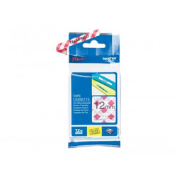 Brother TZe-MPRG31 - Černá na červeném ginghamu - Role (1,2 cm x 4 m) 1 kazeta y lamino páska - pro Brother PT-H110; P-Touch PT-H105, H110; P-Touch Cube PT-P300; P-Touch Embellish PT-D215