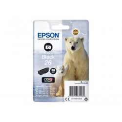 Epson 26 - 4.7 ml - foto černá - originální - blistr s RF akustickým alarmem - inkoustová cartridge - pro Expression Premium XP-510, 520, 600, 605, 610, 615, 620, 625, 700, 710, 720, 800, 810, 820