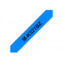 Brother M-K521BZ - Černá na modré - Role (0,9 cm x 8 m) 1 kusy páska pro tiskárnu - pro P-Touch PT-55, PT-55P, PT-65, PT-65LB, PT-65SB, PT-90
