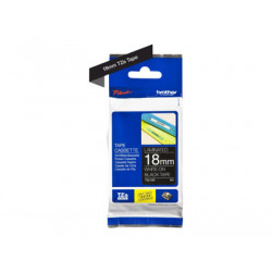 Brother TZe-345 - Standardní lepidlo - bílá na černé - Role (1,8 cm x 8 m) 1 kazeta y lamino páska - pro Brother PT-D600; P-Touch PT-1880, D450, E550, E800, P900, P950; P-Touch Cube Plus PT-P710