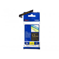 Brother TZe-334 - Standardní lepidlo - zlatá na černé - Role (1,2 cm x 8 m) 1 kazeta y lamino páska - pro Brother PT-D210, D600, H110; P-Touch PT-1005, 1880, E800, H110; P-Touch Cube Plus PT-P710