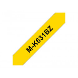 Brother M-K631BZ - Černá na žluté - Role (0,9 cm x 8 m) 1 kazeta y nelaminovaná páska - pro P-Touch PT-55, PT-65, PT-75, PT-85, PT-90, PT-BB4