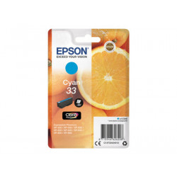 Epson 33 - 4.5 ml - azurová - originální - blistr - inkoustová cartridge - pro Expression Home XP-635, 830; Expression Premium XP-530, 540, 630, 635, 640, 645, 830, 900