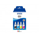 Epson EcoTank 664 - 4-balení - černá, žlutá, azurová, purpurová - originální - doplnění inkoustu - pro Epson L380, L395, L495; EcoTank ET-2650, L1455, L656; EcoTank ITS L3050, L3060, L3070