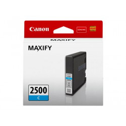 Canon PGI-2500 C - 9.6 ml - azurová - originální - inkoustový zásobník - pro MAXIFY iB4050, iB4150, MB5050, MB5150, MB5155, MB5350, MB5450, MB5455