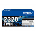 Brother TN2320 TWIN - 2-balení - Vysoká výtěžnost - černá - originální - kazeta s barvivem - pro Brother DCP-L2500, L2520, L2560, HL-L2300, L2340, L2360, L2365, MFC-L2700, L2720, L2740