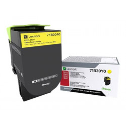 Lexmark X317 - žlutá - originální - kazeta s barvivem LCCP, LRP - pro Lexmark CS317dn, CX317dn
