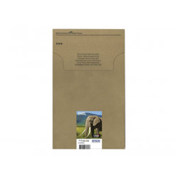 Epson 24XL Multipack Easy Mail Packaging - 6-balení - 55.7 ml - XL - černá, žlutá, azurová, purpurová, světlá fialová, světle azurová - originální - pouzdro - inkoustová cartridge - pro Expression Photo XP-55, XP-750, XP-760, XP-850, XP-860, XP-950, XP-960, XP-970