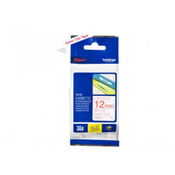 Brother TZe-232 - Standardní lepidlo - červená na bílé - Role (1,2 cm x 8 m) 1 kazeta y lamino páska - pro Brother PT-D210, D600, H110; P-Touch PT-1005, 1880, E800, H110; P-Touch Cube Plus PT-P710