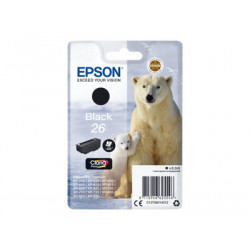 Epson 26 - 6.2 ml - černá - originální - blistr s RF akustickým alarmem - inkoustová cartridge - pro Expression Premium XP-510, 520, 600, 605, 610, 615, 620, 625, 700, 710, 720, 800, 810, 820