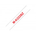Brother M-K222BZ - Plast - červená na bílé - Role (0,9 cm x 8 m) 1 kazeta y páska - pro P-Touch PT-55, PT-55P, PT-90