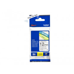 Brother TZe-231 - Standardní lepidlo - černá na bílé - Role (1,2 cm x 8 m) 1 kazeta y lamino páska - pro Brother PT-D210, D600, H110; P-Touch PT-1005, 1880, E800, H110; P-Touch Cube Plus PT-P710