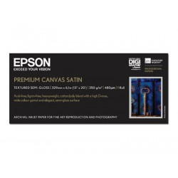 Epson PremierArt Water Resistant Canvas - Lesklý - Role (33 cm x 6,1 m) - 350 g m2 - 1 role umělecký papír - pro SureColor P5000, P800, SC-P10000, P20000, P5000, P700, P7500, P900, P9500