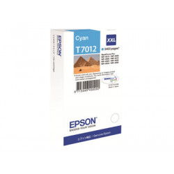 Epson T7012 - 34.2 ml - velikost XXL - azurová - originální - blistr - inkoustová cartridge - pro WorkForce Pro WP-4015 DN, WP-4095 DN, WP-4515 DN, WP-4525 DNF, WP-4595 DNF