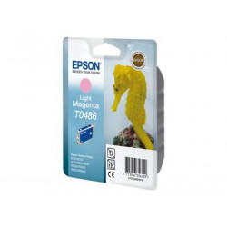 Epson T0486 - 13 ml - světlá fialová - originální - blistr s RF akustickým alarmem - inkoustová cartridge - pro Stylus DX3800; Stylus Photo R200, R220, R300, R320, R340, RX500, RX600, RX620, RX640