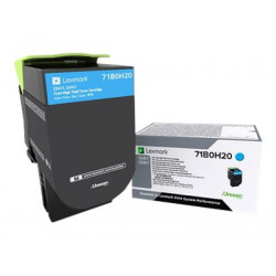 Lexmark X417 - Vysoká výtěžnost - azurová - originální - kazeta s barvivem LCCP - pro Lexmark CS417dn, CS517de, CX417de, CX517de