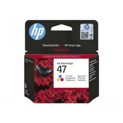 HP 47 - 14 ml - barva (azurová, purpurová, žlutá) - originální - Ink Advantage - inkoustová cartridge