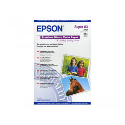 Epson Premium - Lesklý - Super A3 B (330 x 483 mm) - 255 g m2 - 20 listy fotografický papír - pro SureColor SC-P700, P7500, P900, P9500, T2100, T3100, T3400, T3405, T5100, T5400, T5405
