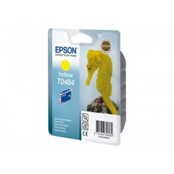 Epson T0484 - 13 ml - žlutá - originální - blistr s RF akustickým alarmem - inkoustová cartridge - pro Stylus DX3800; Stylus Photo R200, R220, R300, R320, R340, RX500, RX600, RX620, RX640