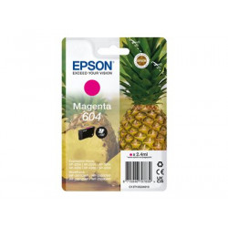 Epson 604 - 2.4 ml - purpurová - originální - blistr s RF akustickým alarmem - inkoustová cartridge - pro Expression Home XP-2200, 2205, 3200, 3205, 4200, 4205; WorkForce WF-2910, 2930, 2935, 2950